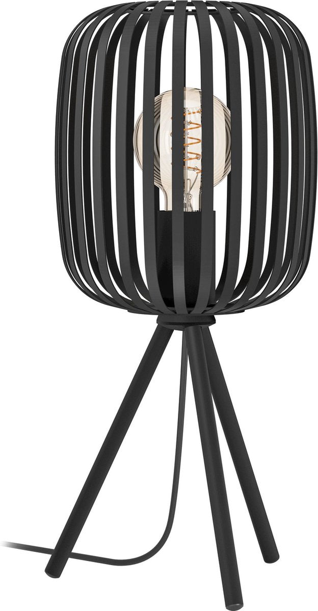 Eglo Romazzina Tischlampe - E27 - ø 20 cm - Schwarz