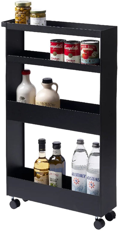 Yamazaki Küchenwagen 4 Ebenen – Turm – Schwarz
