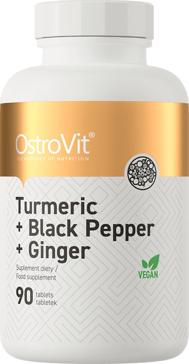 Ostrovit Superfoods – Kurkuma + schwarzer Pfeffer + Ingwer 90 Tabletten