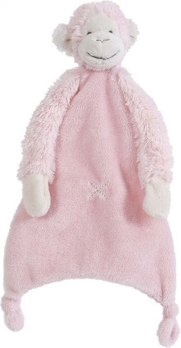Happy Horse Monkey Mickey Kuscheltuch – rosa – Babygeschenk
