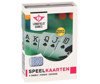 Longfield spielen Karten 100% Plastik