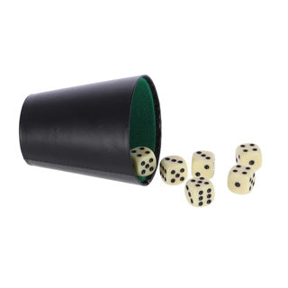Basic Dice Cup 9 cm Schwarzes Grün