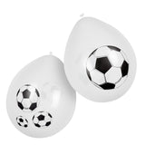 Boland Latexballons Fußball 25 cm, 6st. - afbeelding 1