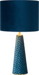 Lucide Extravaganza Velvet – Tischlampe – ø 25 cm – 1xe27 – Türkis