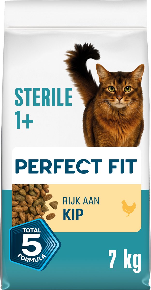 Perfekt passendes Katzenfutter – steriles Huhn – 7 kg