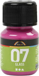 Permanente Glasmalfarbe - Rosa, 30ml