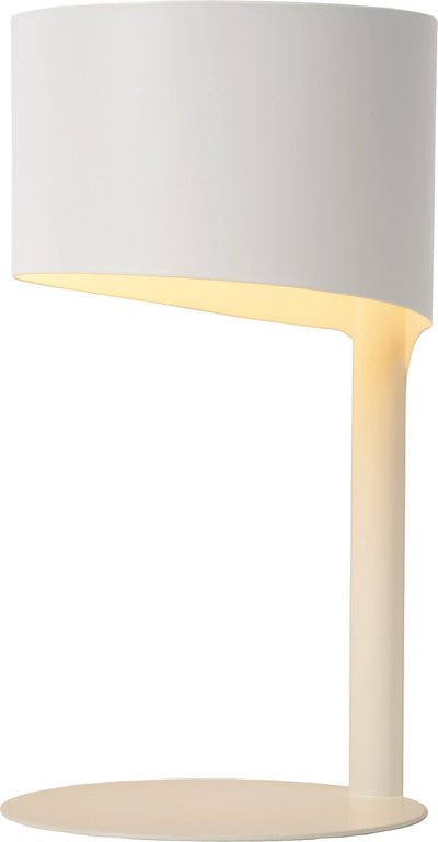 Lucide knülle - Tischlampe - ø 15 cm - 1xe14 - weiß