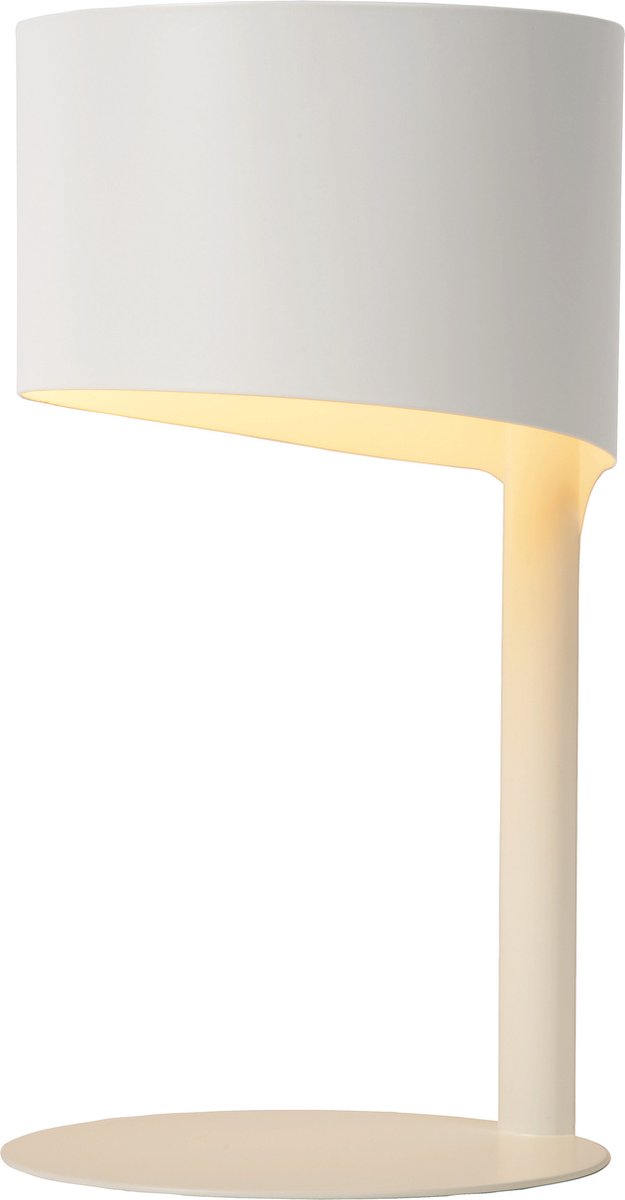 Lucide knülle - Tischlampe - ø 15 cm - 1xe14 - weiß