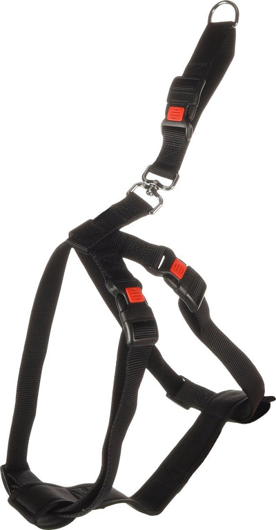 Flamingo Hundegeschirr Autosicherheit Größe L XL 60-100 cm schwarz