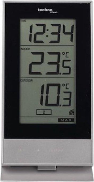 Technoline Wetterstation ws 9900 – 85 x 166 x 56 mm – weiß – mit 1 Außensensor – tl-ws9900