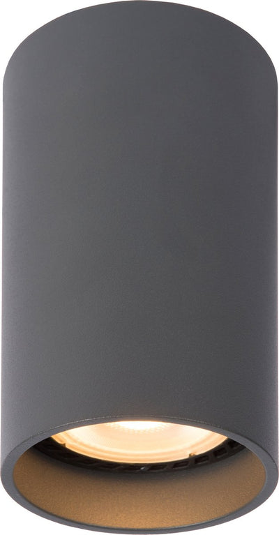 Lucide delto - Deckenstrahler (Deckenleuchte) - ø 5,5 cm - LED dimmen bis warm - GU10 - 1x5W 2200K 3000K - Grau
