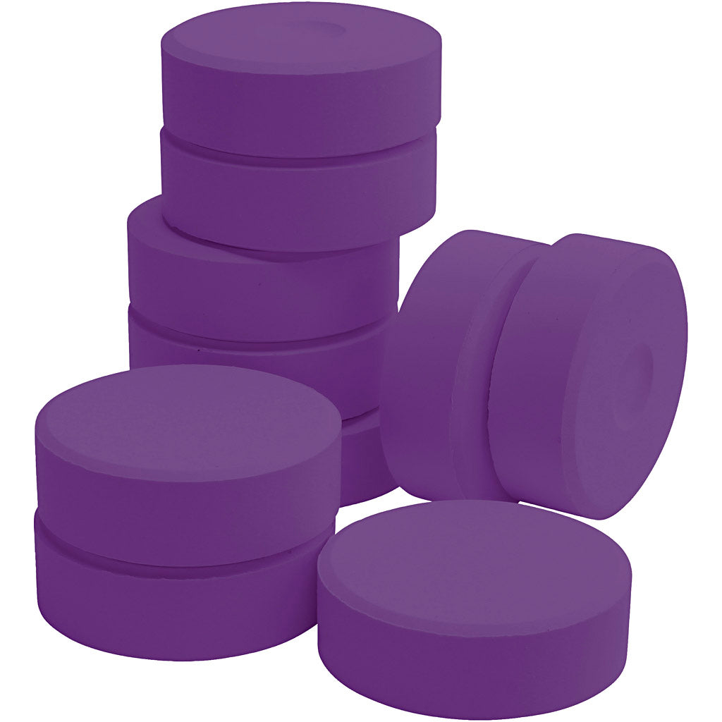 Colortime Tempera flüssige Aquarellfarbe, H: 19 mm, T 57 mm, violett, 10 Stück 1 Box