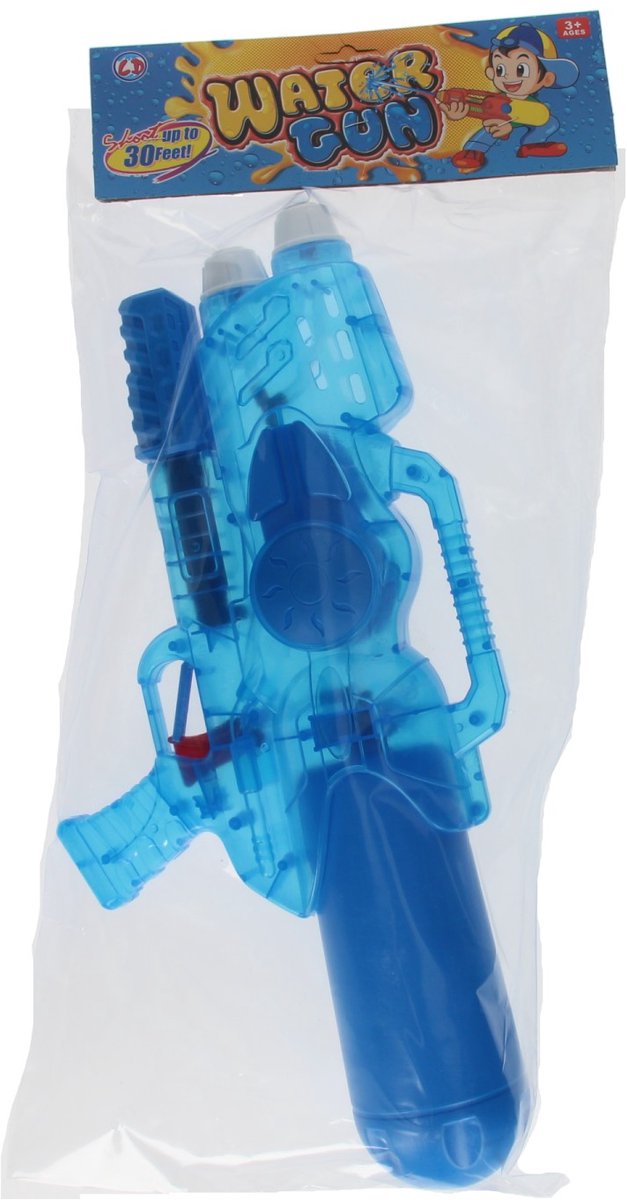 Wasserpistole transparent rosa, 47 cm