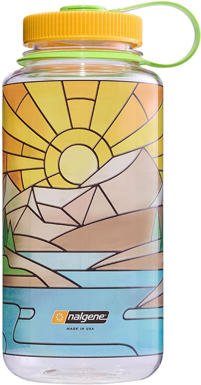 Nalgene – Weithalsflasche – Trinkflasche – Wasserflasche – 1000 ml klar gebeizter River Sustain – BPA-frei
