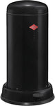 Wesco Baseboy Abfallbehälter mit Soft-Close | 20 Liter | Metall - schwarz | Treteimer