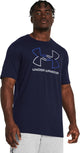 Under Armour UA GL Foundation Update SS Herren-Sportshirt – Marineblau – Königsblau – Grau