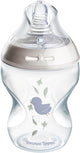 Tommee Tippee Natural Start Babyflasche – Set bestehend aus 1 x 260 ml Babyflasche – niedrige Fördergeschwindigkeit 0 m+ – mit Vogelmotiv