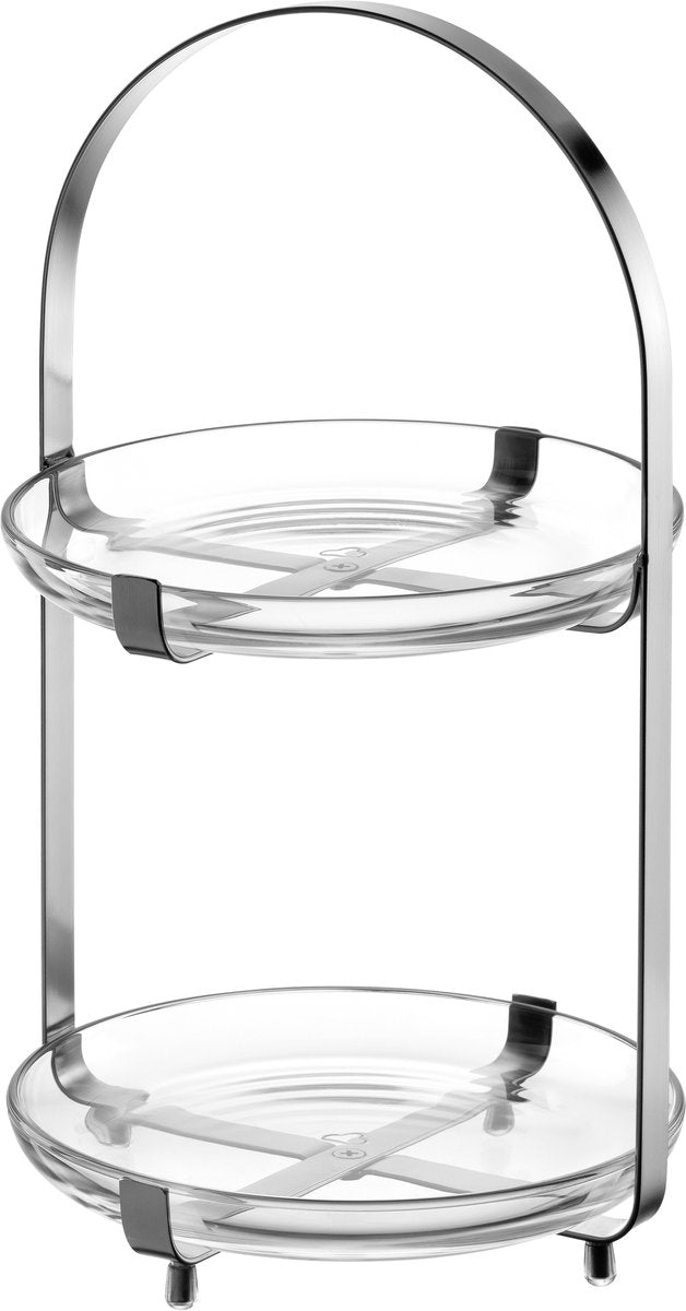 Leonardo Cucina Etagere 2-teilig Silber
