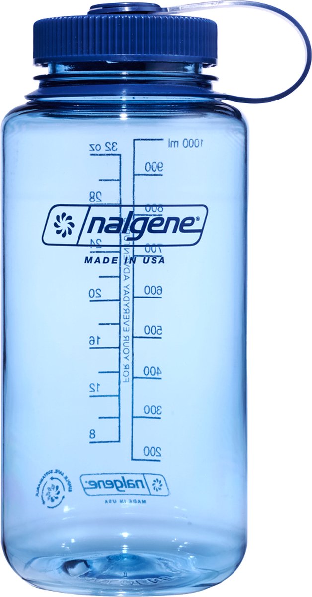 Nalgene – Weithalsflasche – Trinkflasche – Wasserflasche – auslaufsicher – 1000 ml – BPA-frei – nachhaltig – Babyblau