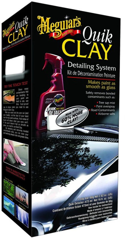 Meguiars Quik-Clay-Starterset – Autolack reinigen – Baumharz aus dem Auto entfernen