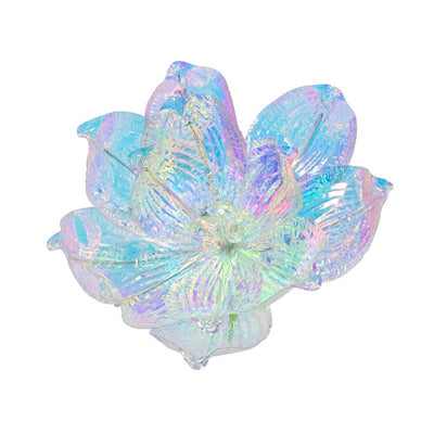 Decoris-Blume auf Clip-Magnolie, schillernd, Durchmesser 13 cm
