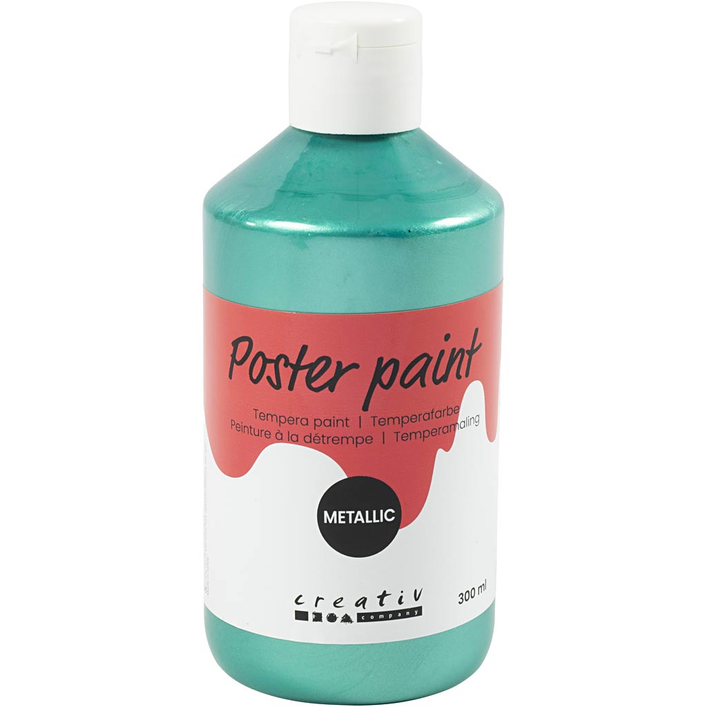 Creativ Company Temperafarbe Metallic, Grün, 300 ml 1 Dose