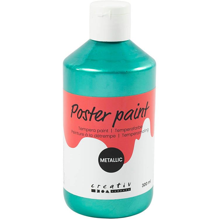 Creativ Company Temperafarbe Metallic, Grün, 300 ml 1 Dose