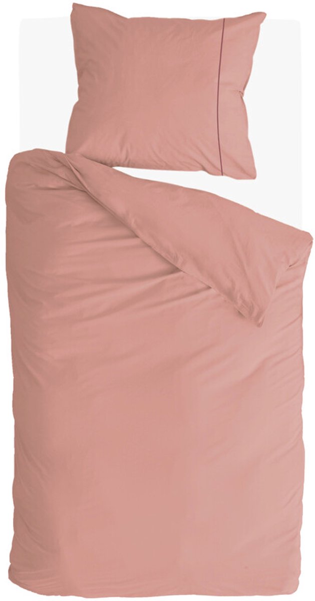 Walra Bettbezug Remade Uni Essence – 140 x 220 – 100 % Baumwolle – Rosa