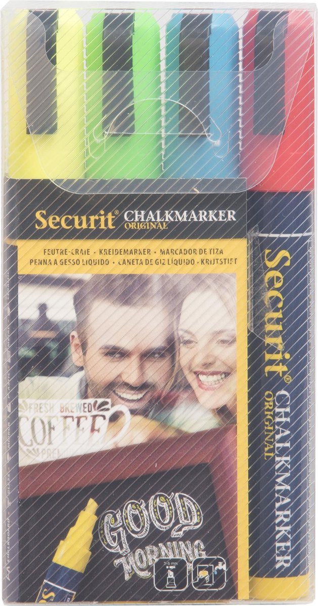 Securit Kreidemarker mit Ass 4x