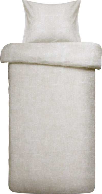 Damai Bettbezug ebba – Bio-Baumwolle – 140 x 200 220 cm – beige + 1 Kissenbezug 60 x 70