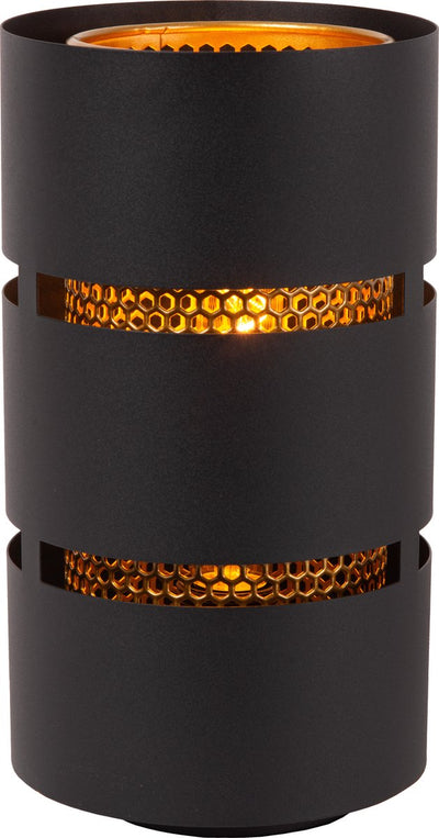 Lucide rosas - Tischlampe - ø 16 cm - 1xe27 - schwarz