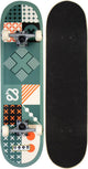 Nijdam klassisches Skateboard – Tick Tack Go – Armeegrün-Orange