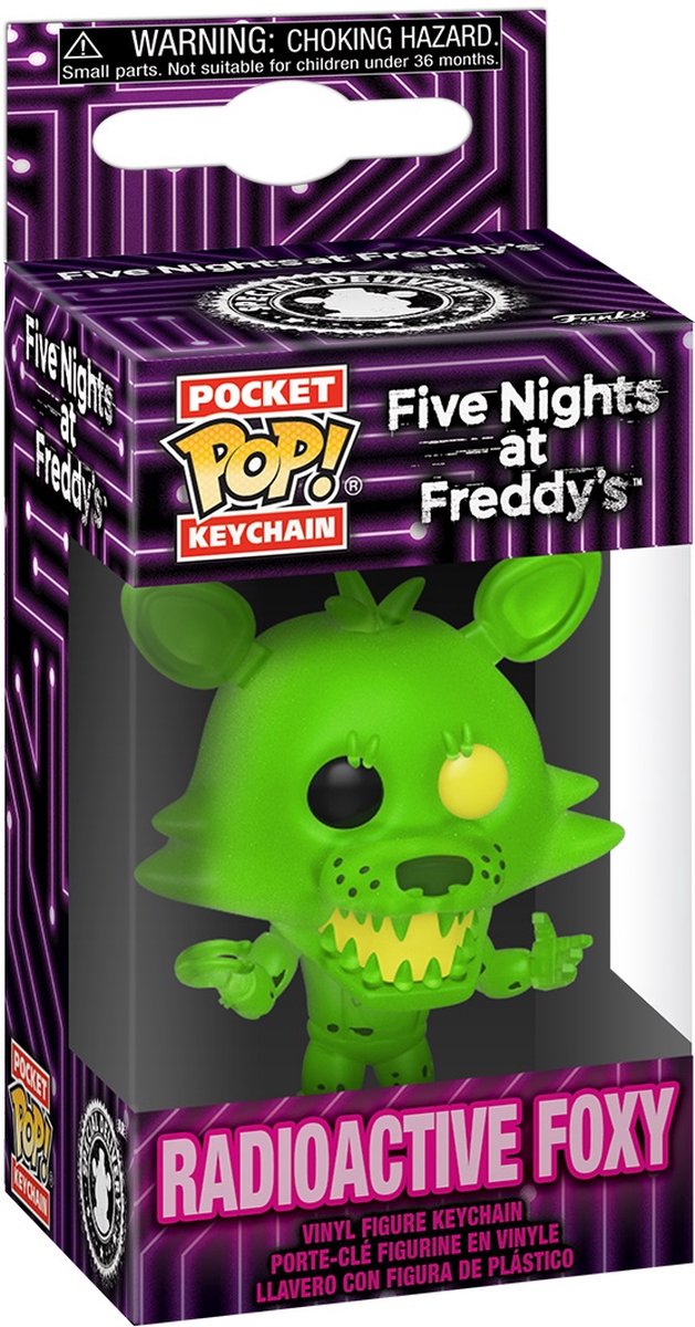 Funko Pocket Pop! Schlüsselanhänger: Five Nights at Freddy's – Radioactive Foxy