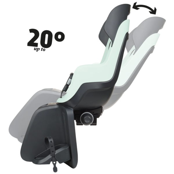 Bobike -Kindersitz hinter Go Maxi RS mit Rahmenbestätigung (FF) und Pfefferminze für den Schlafmodus