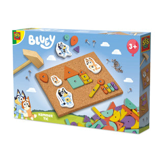 Ses Creative Bluey – Klopfhammer – für Kinder ab 3 Jahren – 24 Formen und 4 Bluey-Figuren