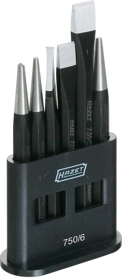 Hazet -Meißel und Kerne 6PC 750 6 gesetzt