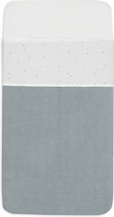 Jollein – Babybettlaken – 120 x 150 cm – Bett, Babybett – Baumwolle – funkelndes Meeresgrün