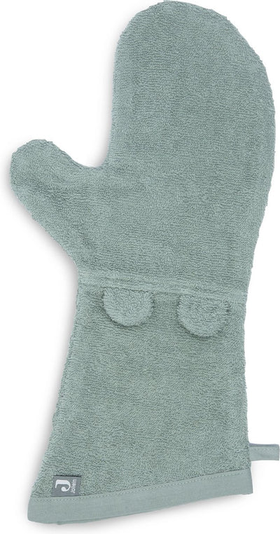 Jollein - baby washcloth terry ears (ash green) - cotton - baby washcloth, washcloths -16x70cm