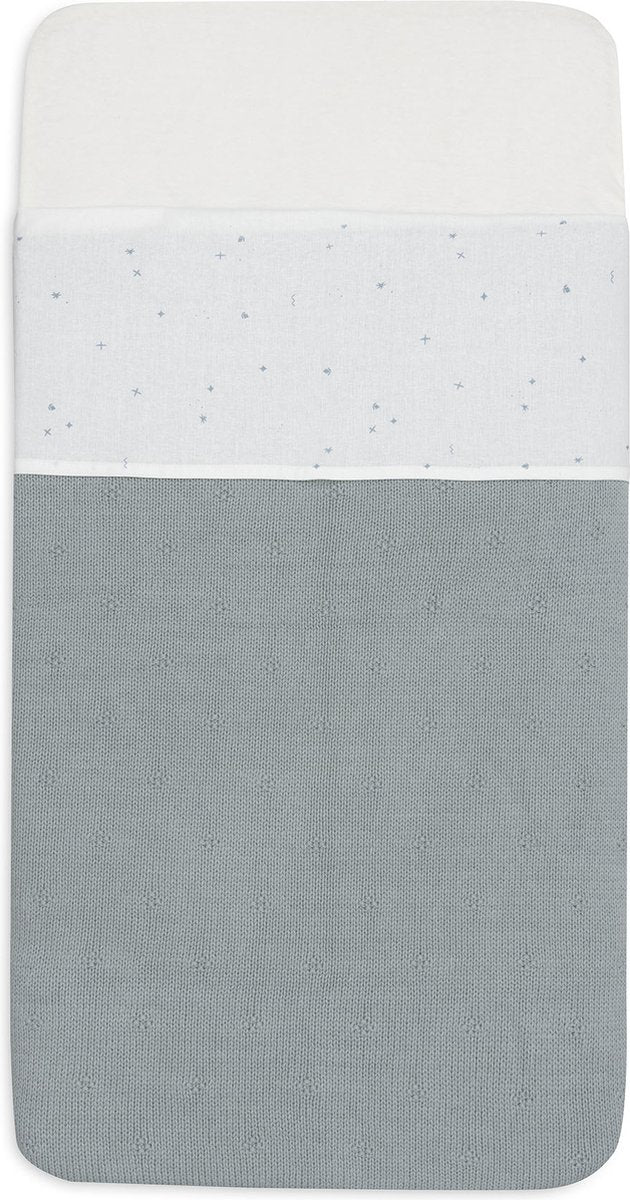 Jollein – Babybettlaken – 75 x 100 cm – Babybett – Baumwolle – funkelndes Meeresgrün