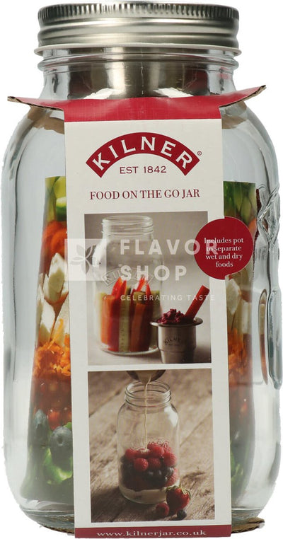 Kilner Vorratsglas aus Glas für Lebensmittel für unterwegs, 1 l