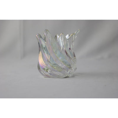 Mansion Atmosphäre Teelichthalter Tulpe weiß 9x9x9,3cm