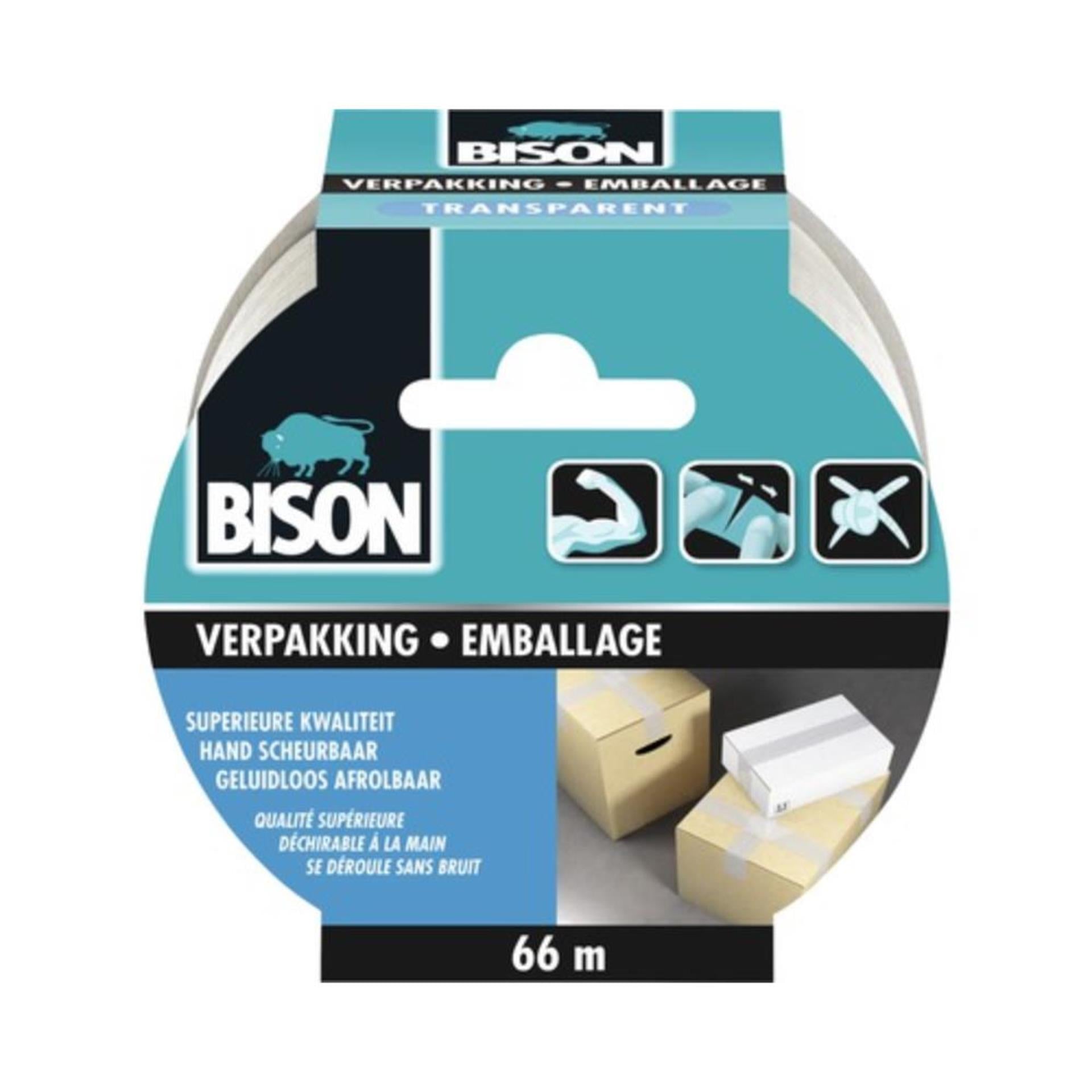 Bisonverpackungsband 5x660 cm transparent