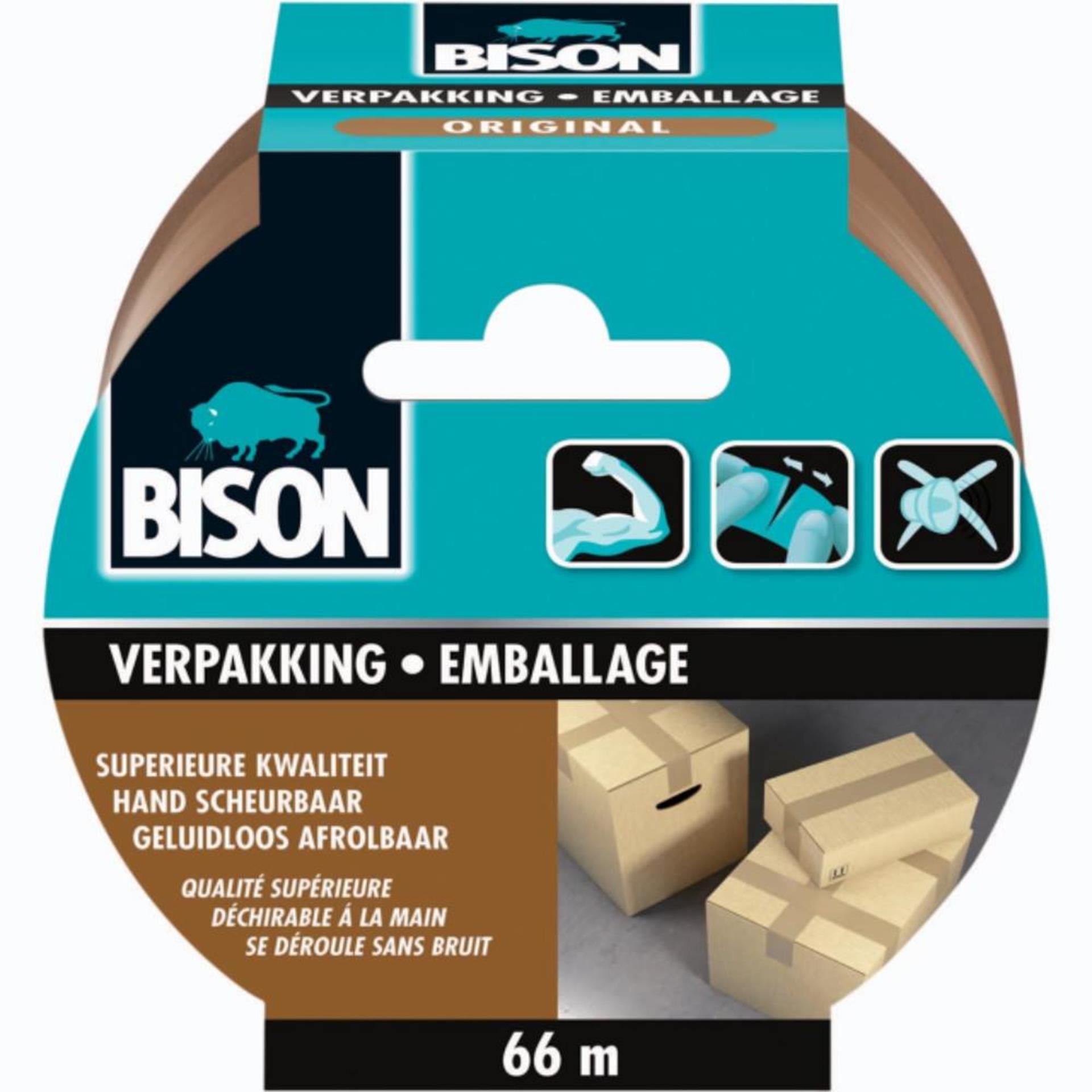 Bisonverpackungsband 5x660 cm Braun