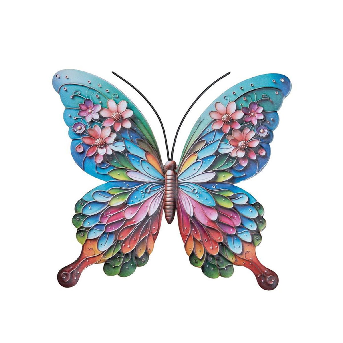 Anna's Collection Wanddeko Schmetterling aus Metall 16,8x18cm