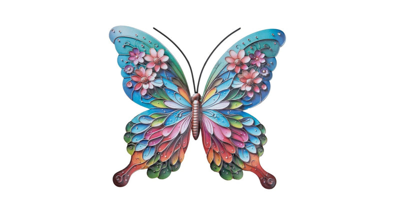 Anna's Collection Wanddeko Schmetterling aus Metall 16,8x18cm