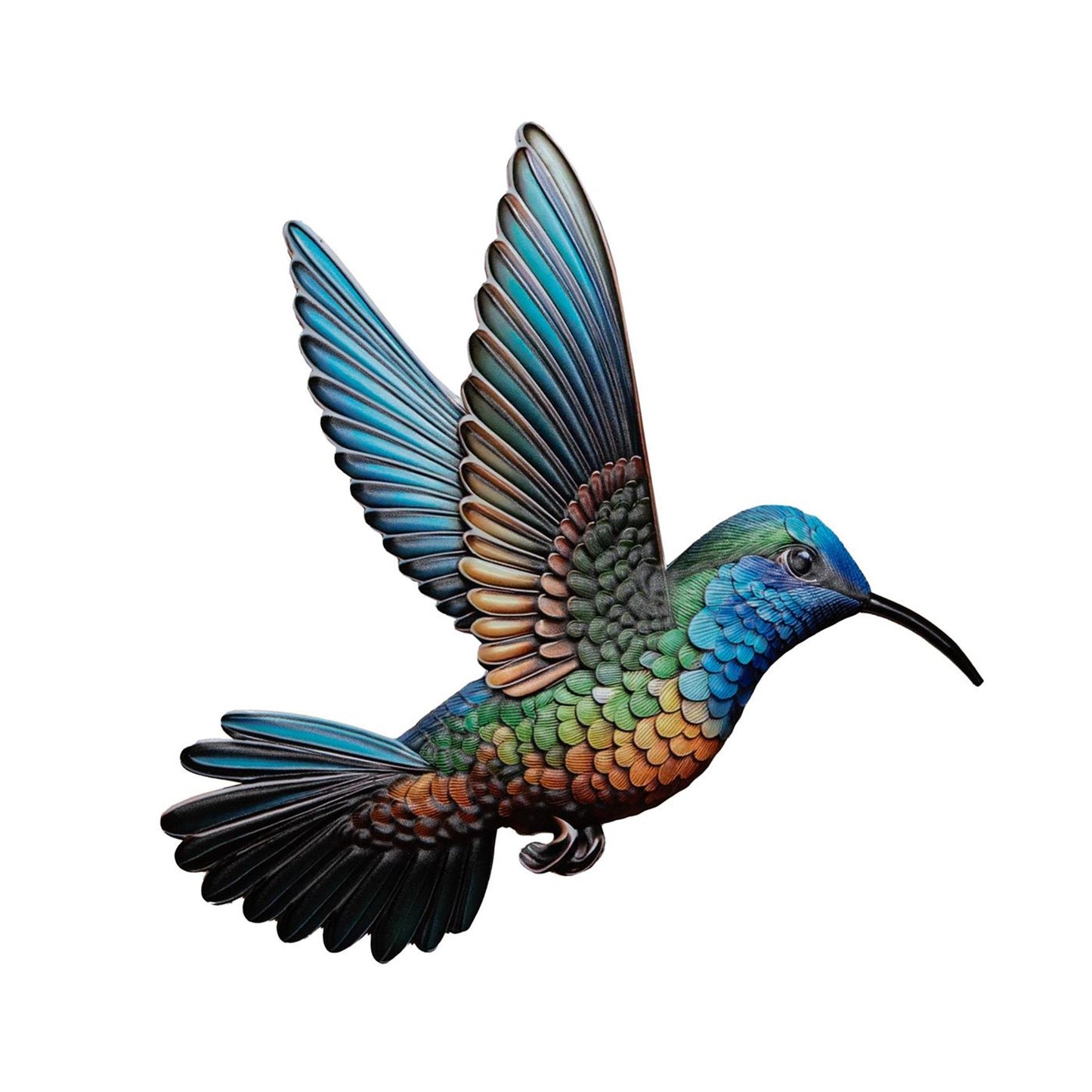 Anna's Collection Wanddeko-Kolibri aus Metall, 39 x 39,5 cm