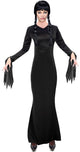 Widmann the Addams Family Morticia – schwarzes Kleid – Größe L