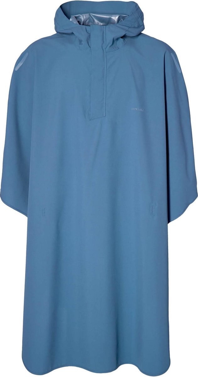 Basil Poncho Hoga Unisex Horizontblau Einheitsgröße