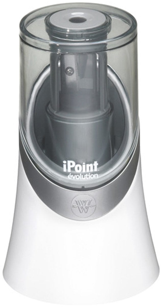 Westcott Bleistiftspitzer – iPoint Evolution – elektrisch – ohne Batterien – weiß – AC-E55031