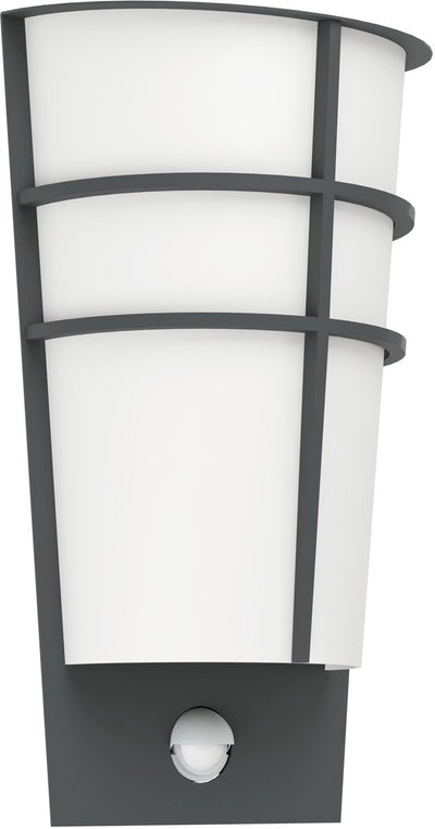 Eglo Breganzo 1 - Außenbeleuchtung - IP44 - Wandleuchte - 2 Lichter - Anthrazit - Weiß